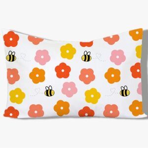 Little Sleepy Head “Bee Happy” Toddler Pillow Floral Bee